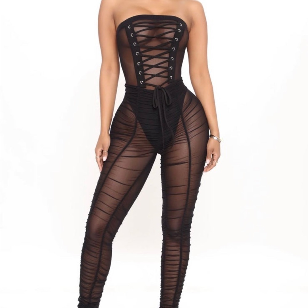 Mackenzie mesh jumpsuit